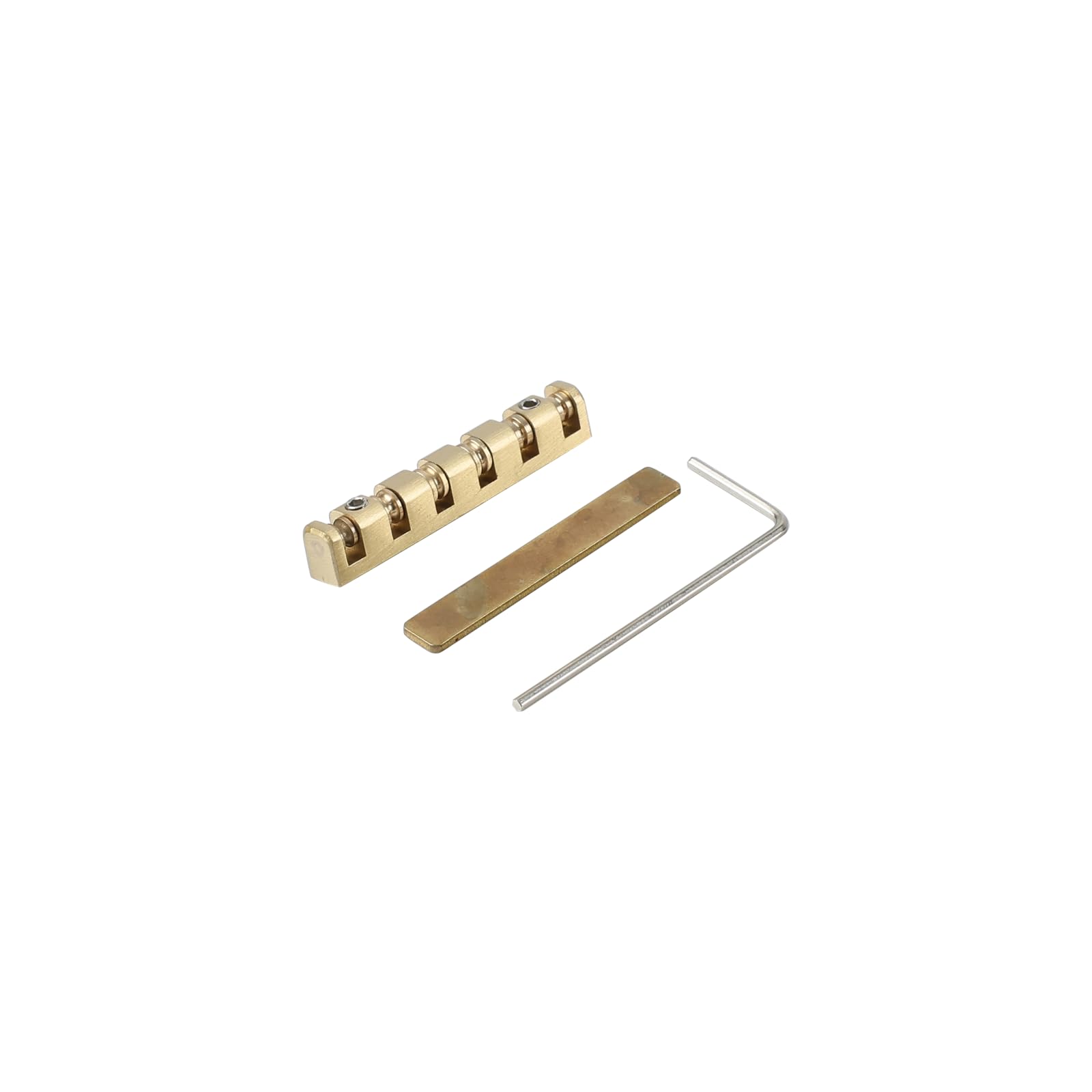42mm Adjustable Brass Roller Nut for 6-String Electric Guitar - Premium Replacement Part for Enhanced Tone & Sustain | Perfect for Upgrades & Repairs on Fender, Gibson, Ibanez Models