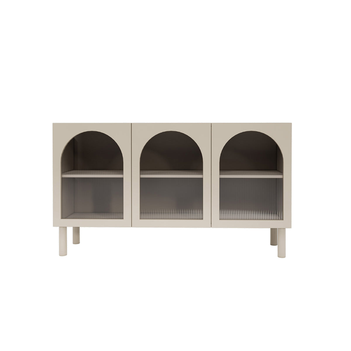 Dawn Mist Buffet Unit - Elegant Sideboard Cabinet for Dining Room, Kitchen Storage & Home Decor - Perfect for Entertaining & Organizing Dishes