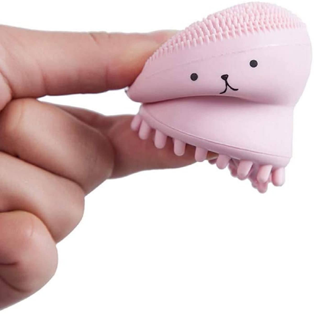 HENIJ 1PC Silicone Cleaning Brush - Cute Octopus Facial Scrubber for Deep Cleansing & Exfoliation | Gentle Skin Care Tool for Makeup Removal & Blackhead Cleaning