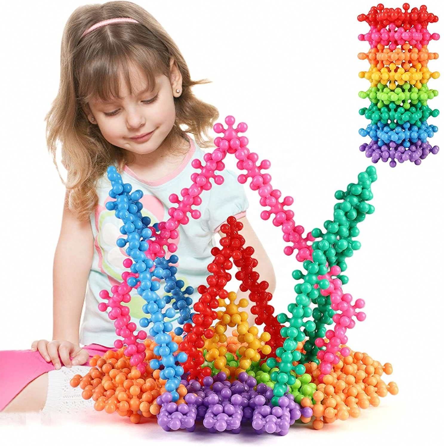 200 Piece 3D Interlocking Building Blocks - STEM Educational Toys for Kids Ages 3+ | Safe Plastic Construction Set for Preschool Boys & Girls | Creative Learning Toys for Classroom, Birthday Gifts & Family Playtime