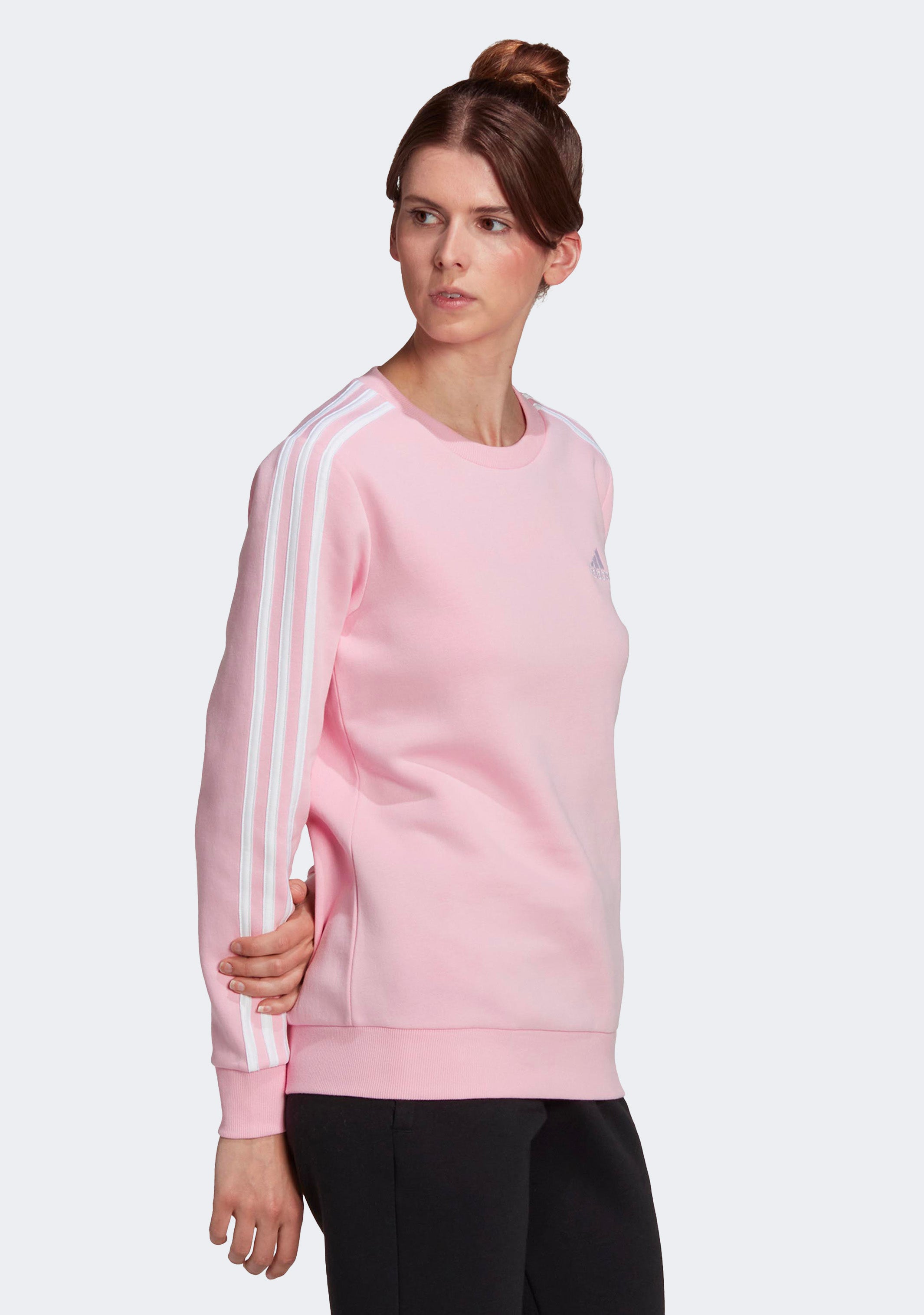 Adidas Women's 3S Fleece Sweatshirt - Soft & Comfortable Pullover Hoodie for Casual Wear, Workout & Lounge - Perfect for Running, Gym & Everyday Fashion
