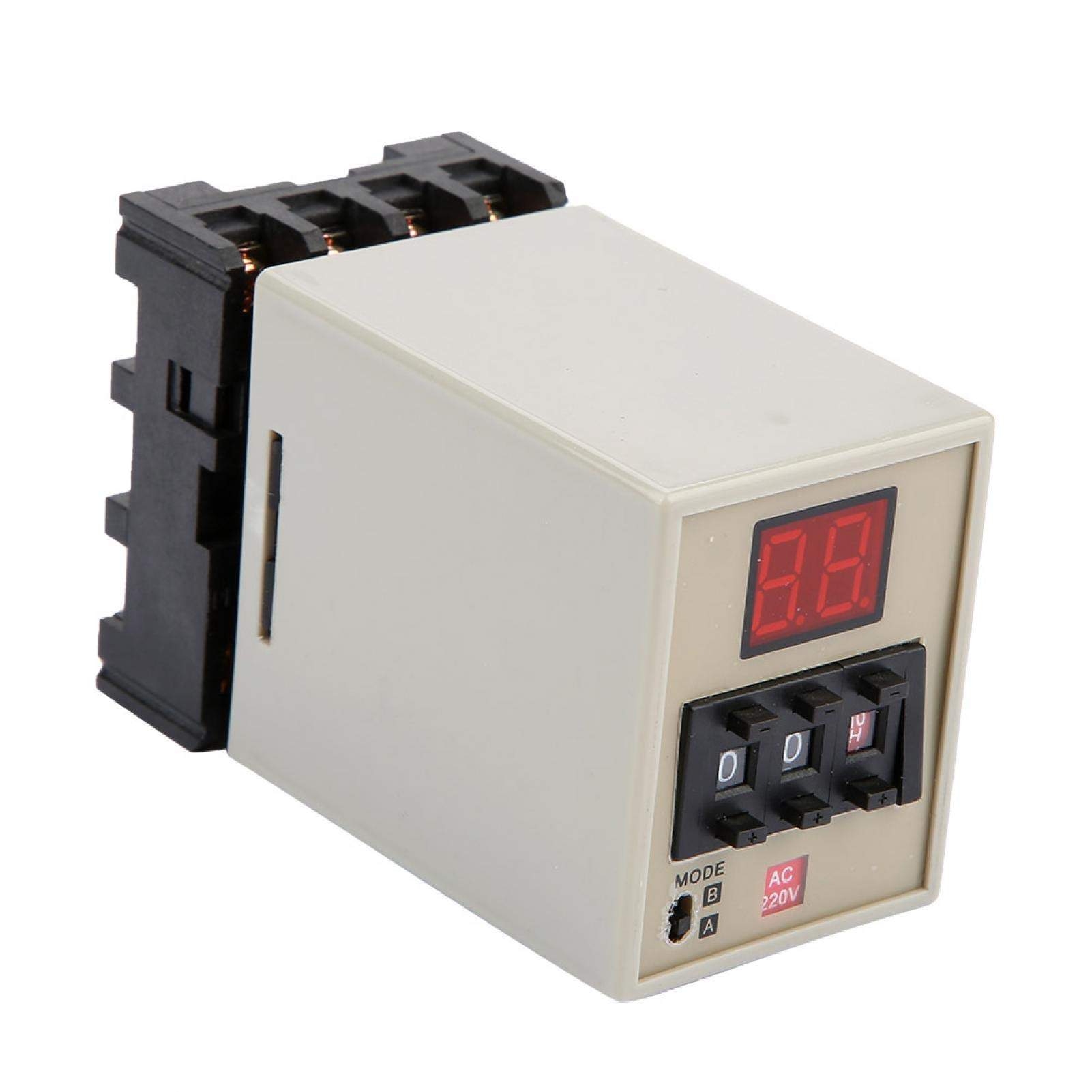 5A Digital Timer Relay with Delay Function - 24V Medium Power AH3-DM for Communication & Automated Control Circuits (AC220V) - Ideal for Industrial Automation, HVAC Systems, and Smart Home Applications