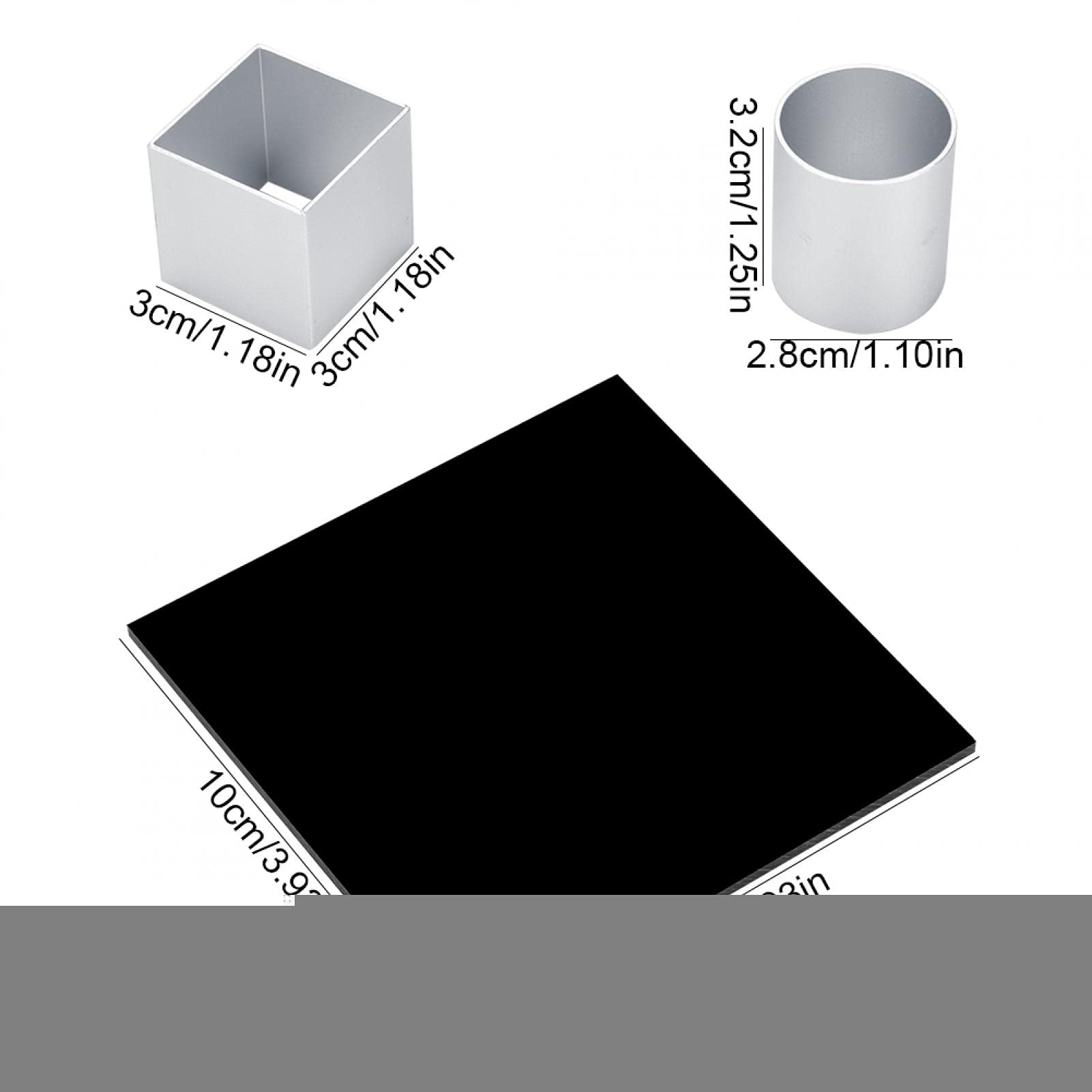 AUNMAS 3D Metal Cube Cake Mold - Aluminum Alloy Three-Layer Rotating Mousse Cake Pan for Baking, Dessert Making & Party Decorations | Perfect for Birthdays, Weddings & Special Occasions