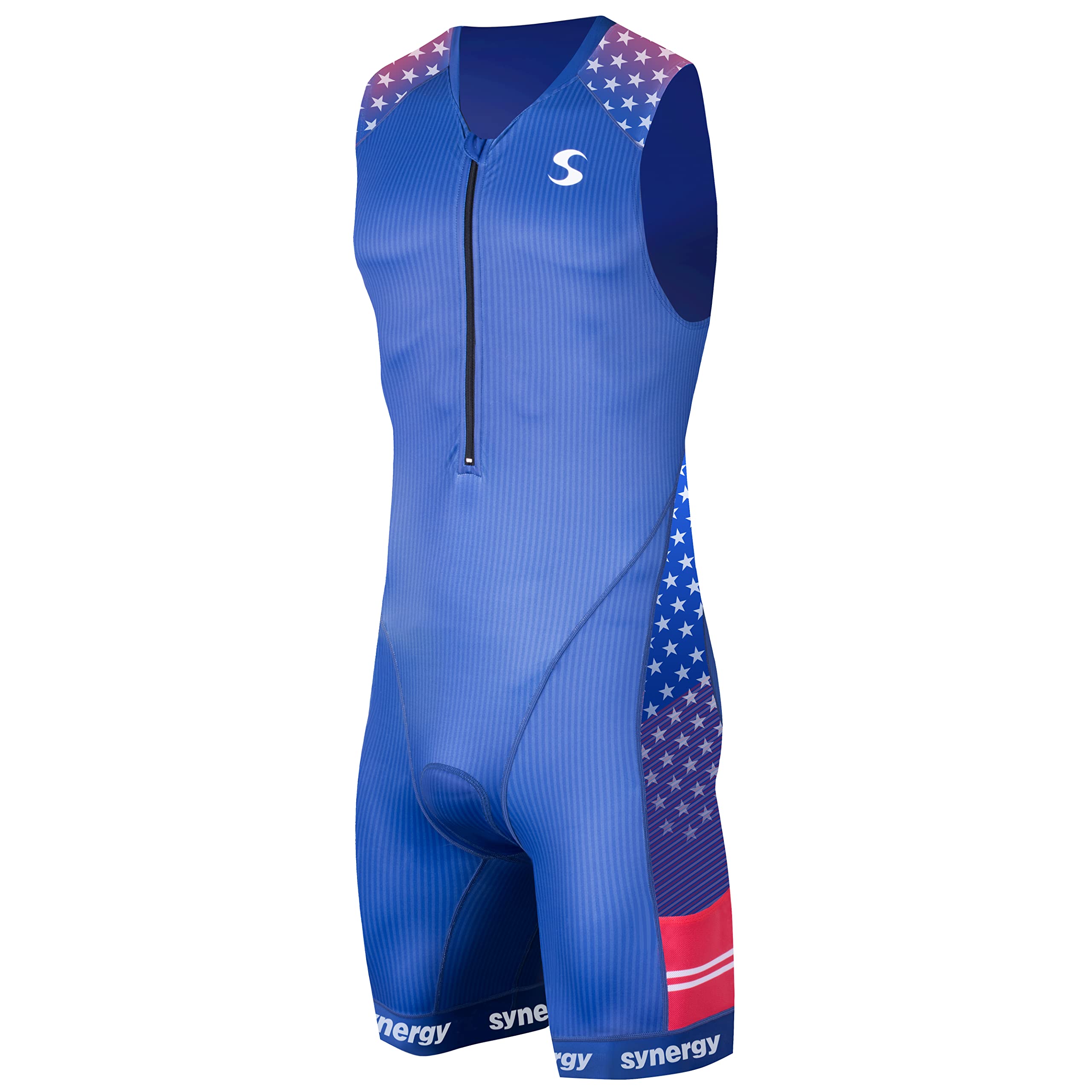 Synergy Men's Triathlon Trisuit - Lightweight, Quick-Dry Triathlon Suit for Swimming, Cycling & Running - Perfect for Sprint, Olympic & Ironman Races