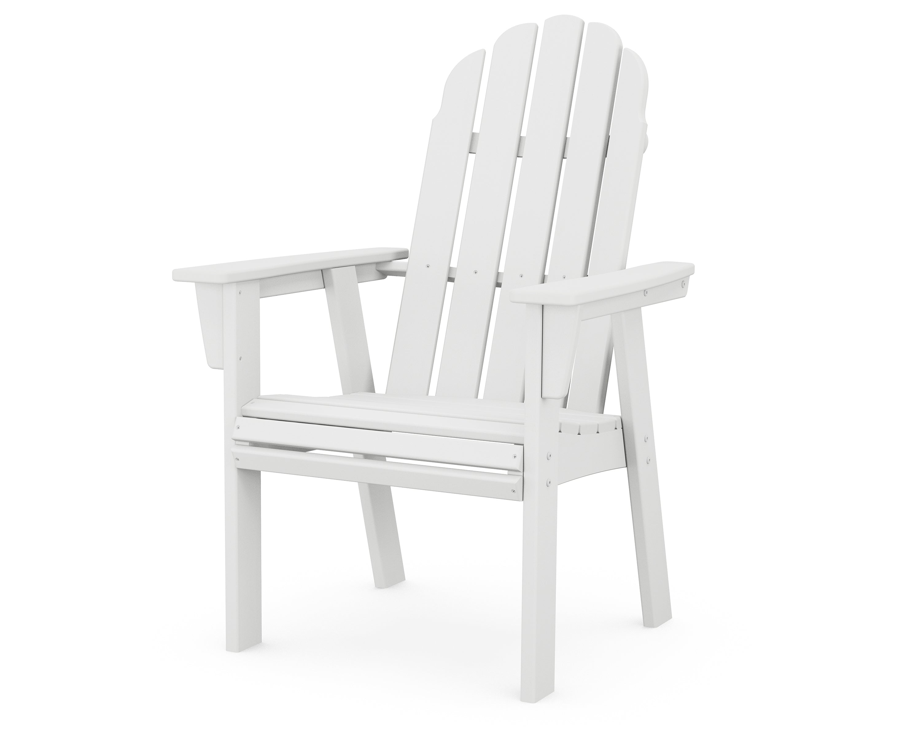POLYWOOD Vineyard Curveback Adirondack Dining Chair - Outdoor Patio Furniture, All-Weather Resin Wicker, Comfortable Seating for Garden, Poolside & Backyard Relaxation