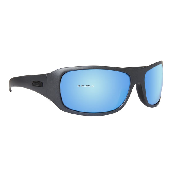 Calcutta Leeward Discover Series Sunglasses - Matte Gray Frame with Blue Mirror Lens for Men & Women - UV Protection, Polarized Outdoor Sports & Driving Shades
