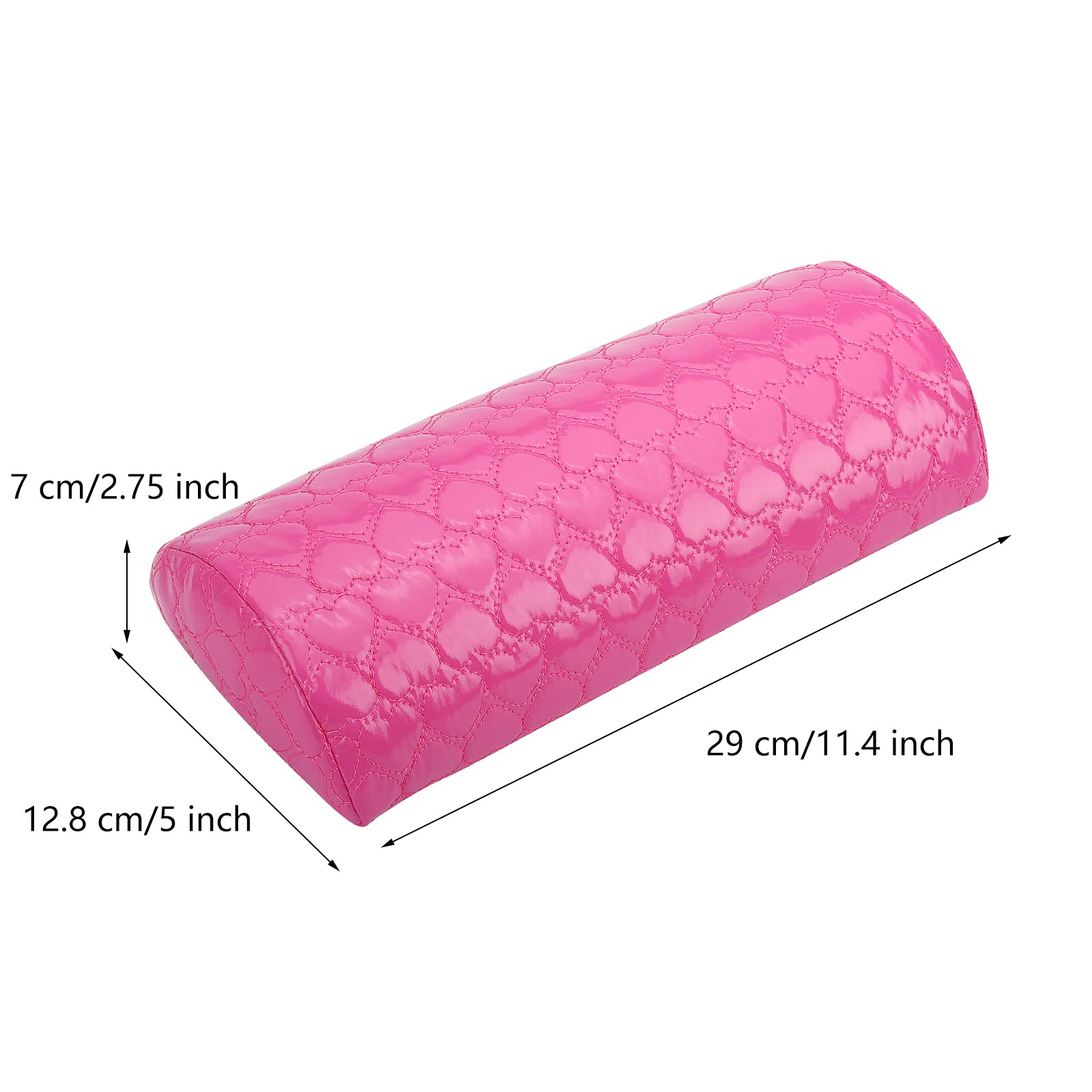 Premium Washable PU Leather Nail Hand Rest Pillow - Detachable Manicure Armrest Cushion for Nail Technicians & DIY Nail Art (Rose Red) | Perfect for Salon, Home Manicures & Gel Polish Application