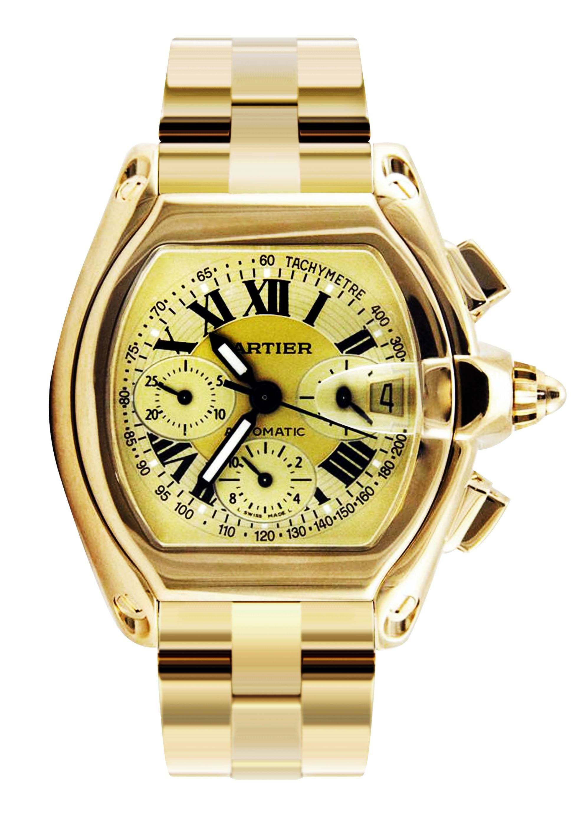 Cartier Roadster XL Men's Watch - 48mm Yellow Gold Luxury Timepiece for Business & Formal Occasions