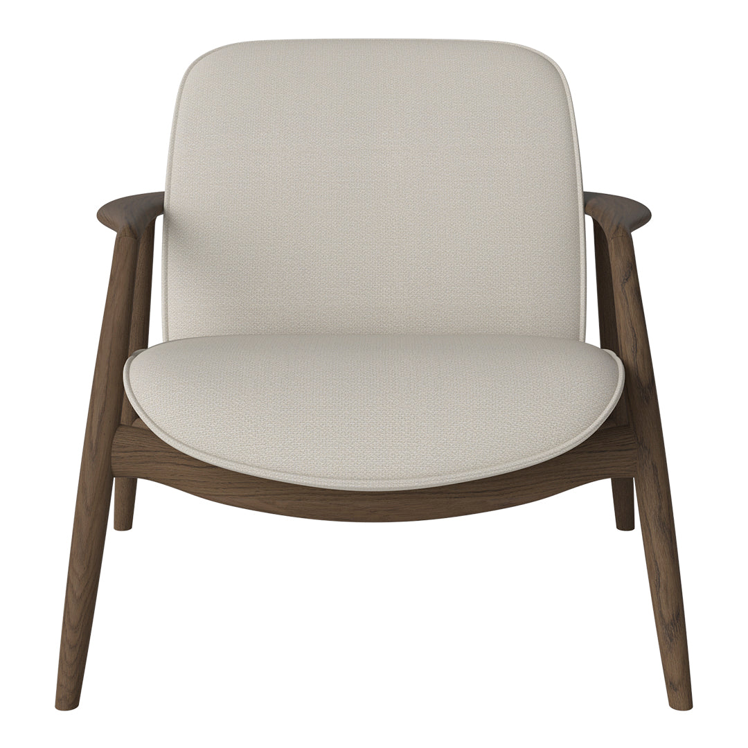 Bowie Lounge Chair - Modern Accent Chair for Living Room, Bedroom & Office - Comfortable Upholstered Armchair with Wooden Legs - Perfect for Relaxing, Reading & Lounging