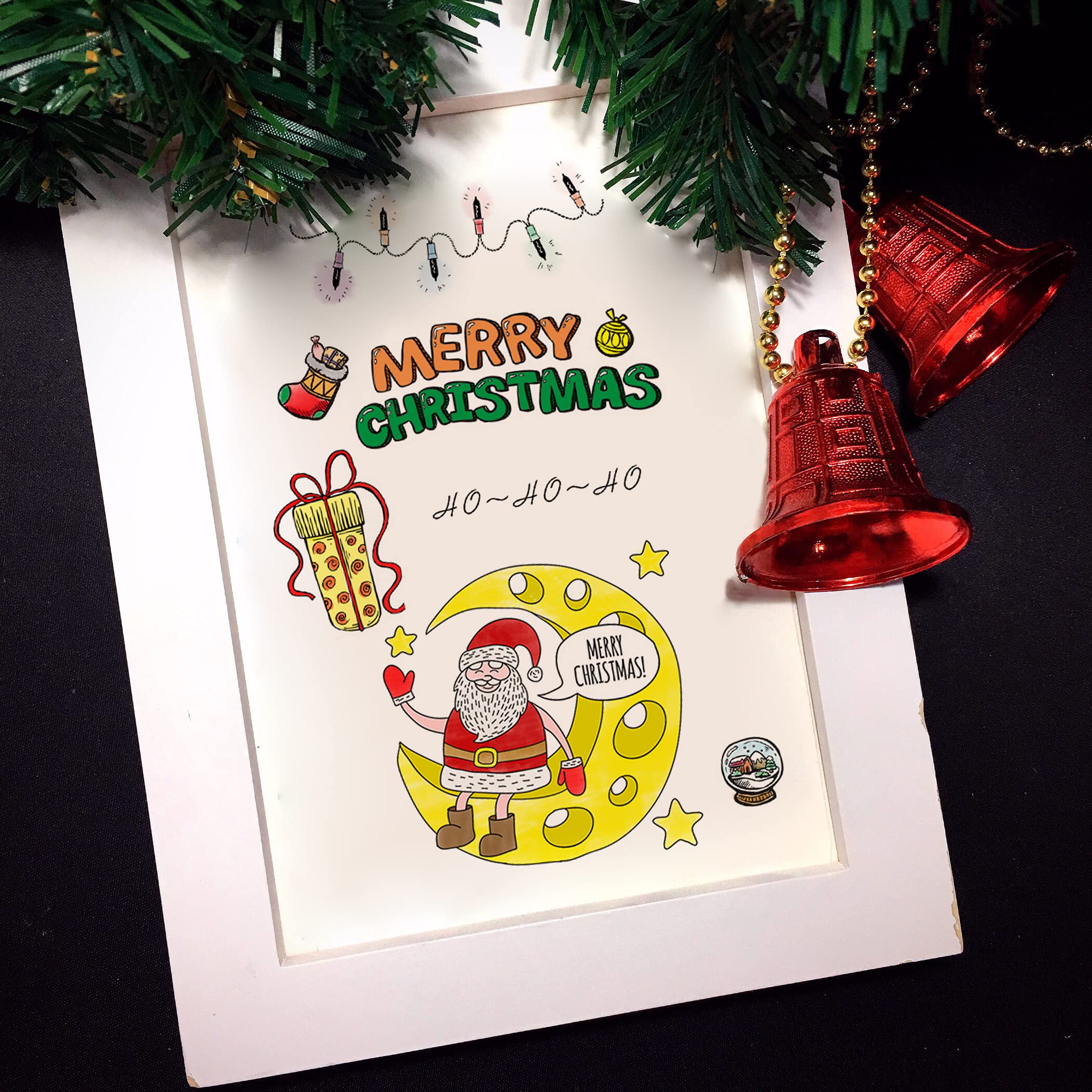 Christmas Clear Stamps Set - Santa Claus & Snowman Silicone Stamps for Card Making, Scrapbooking, DIY Crafts, Embossing, Holiday Decorations - Perfect for Greeting Cards, Gift Wrapping & Christmas Albums
