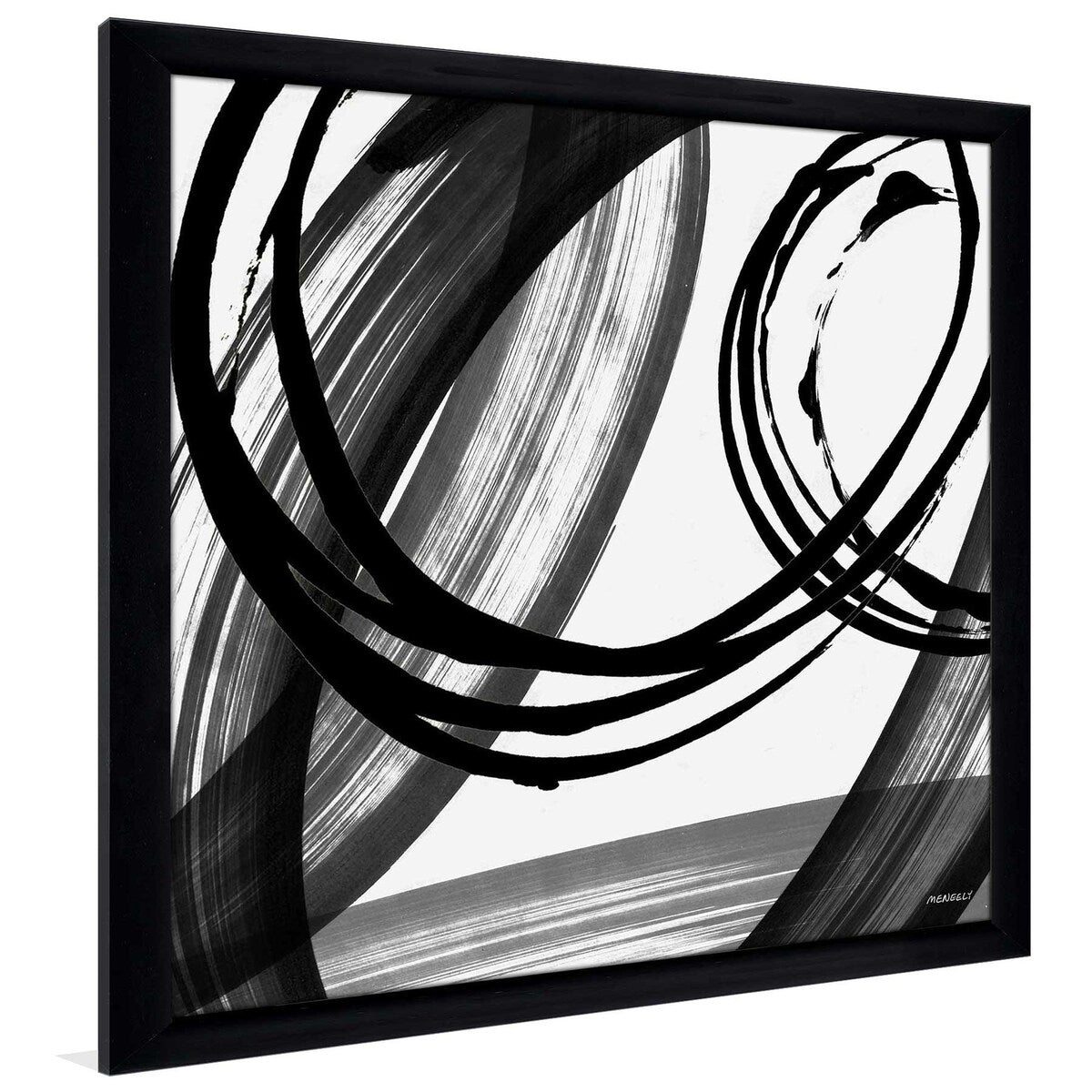 Black and White Pop Art Square Print on Acrylic - Modern Wall Decor for Living Room, Office & Bedroom