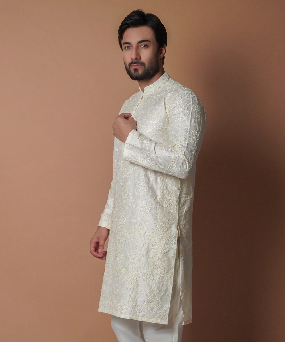 Elegant Chikankari Kurta & Pyjama Pants Set for Women - Handcrafted Indian Ethnic Wear for Festivals, Weddings & Casual Outings