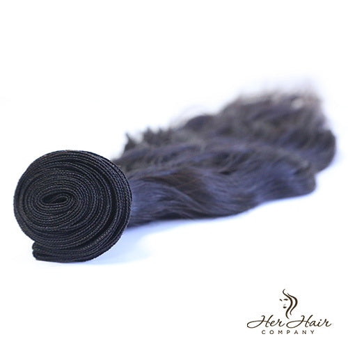 Brazilian Wavy Hair 1 Bundle - 100% Human Hair Extensions for Women - Natural & Soft for Styling, Braiding & Everyday Wear