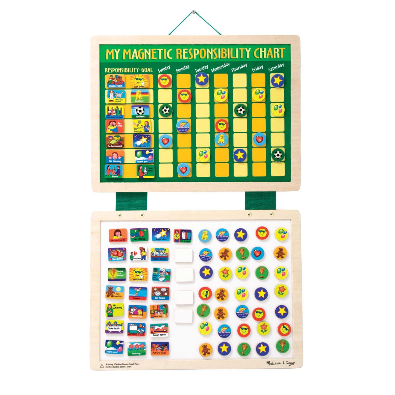 Magnetic Responsibility Chart for Kids - Chore Chart & Reward System for Good Behavior | Perfect for Home, Classroom & Parenting