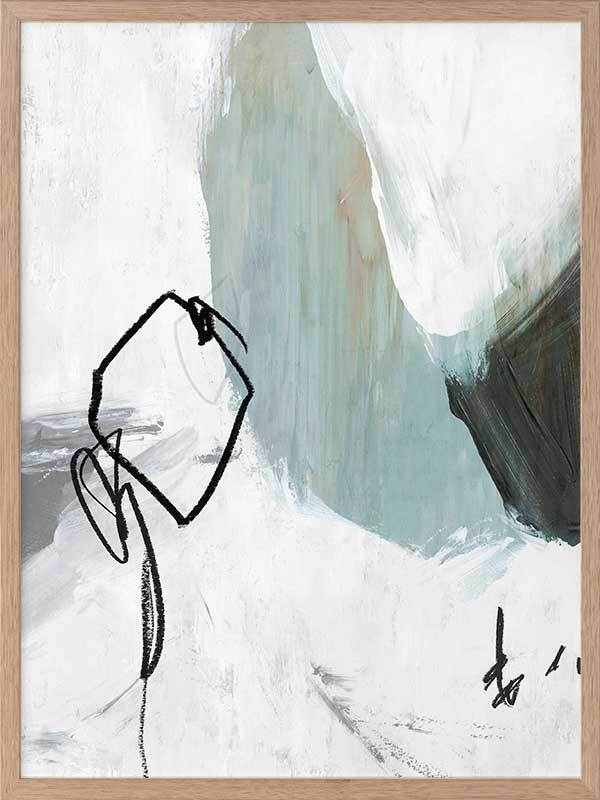 Defined II Framed Art Print - Modern Wall Decor for Living Room, Bedroom & Office - Premium Canvas Painting for Home & Office Decor