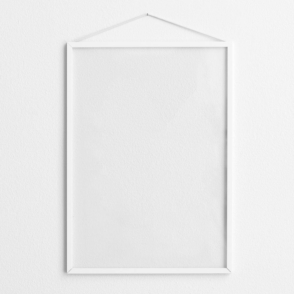 MOEBE White Powder Coated Picture Frame - 4 Sizes (8x10, 11x14, 16x20, 24x36) for Wall Art, Photo Display & Home Decor