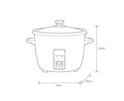 Electrolux E2RC1 220W 1.3L Compact Rice Cooker - Perfect for Small Kitchens, Dorms & Office Use - Fast Cooking & Easy Clean