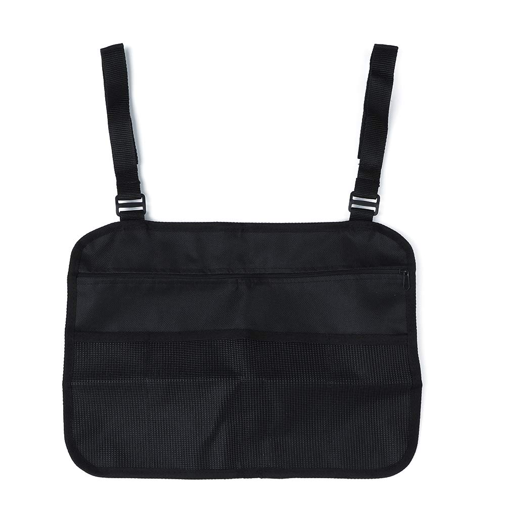 Multipocket Wheelchair Side Bag - Durable Organizer Storage Pouch for Wheelchairs, Walkers & Rollators - Perfect for Daily Use, Travel & Outdoor Activities