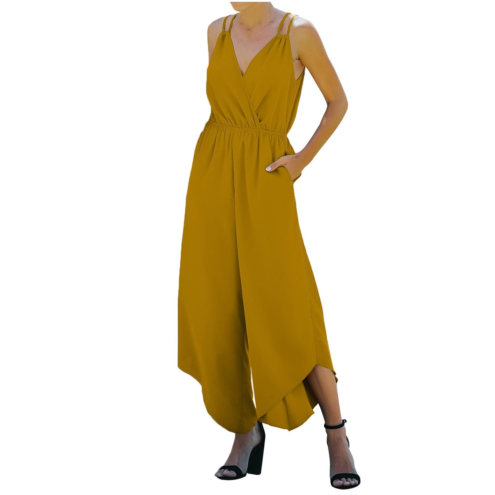 Posijego Women's Sexy One Piece Jumpsuit - Basic One Piece Pantsuit for Women - Perfect for Night Out, Party, or Casual Wear - E8