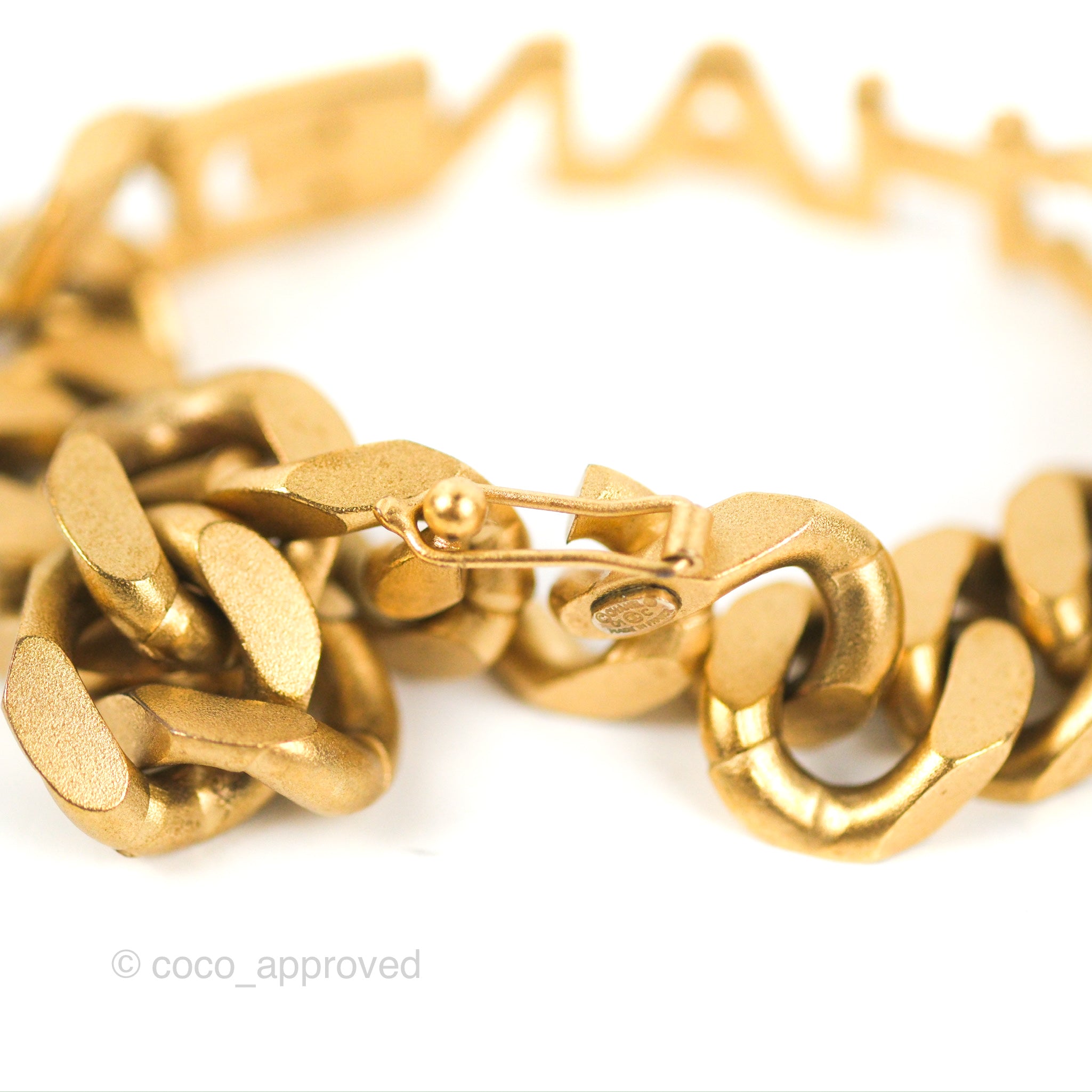 Chanel Chain Bracelet in Aged Gold Tone - Classic 1C Design for Women | Elegant Jewelry Gift for Birthday, Anniversary & Special Occasions
