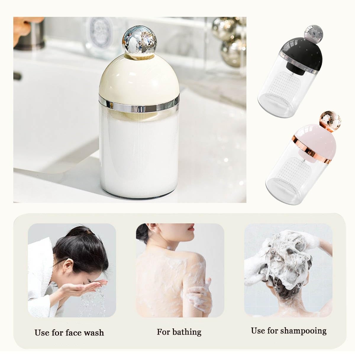 Automatic Electric Foam Maker for Face Cleansing - Black | Portable Skincare Tool for Deep Cleansing & Gentle Exfoliation | Perfect for Home Use, Travel & Daily Beauty Routine