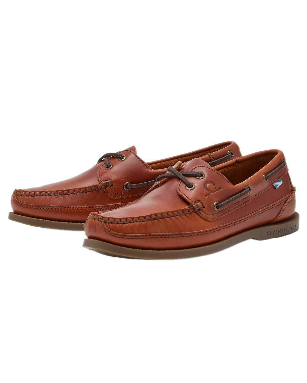 Chatham Women's Kayak G2 Premium Leather Wide Fit Boat Shoes - Non-Slip Deck Shoes for Sailing, Boating & Casual Wear