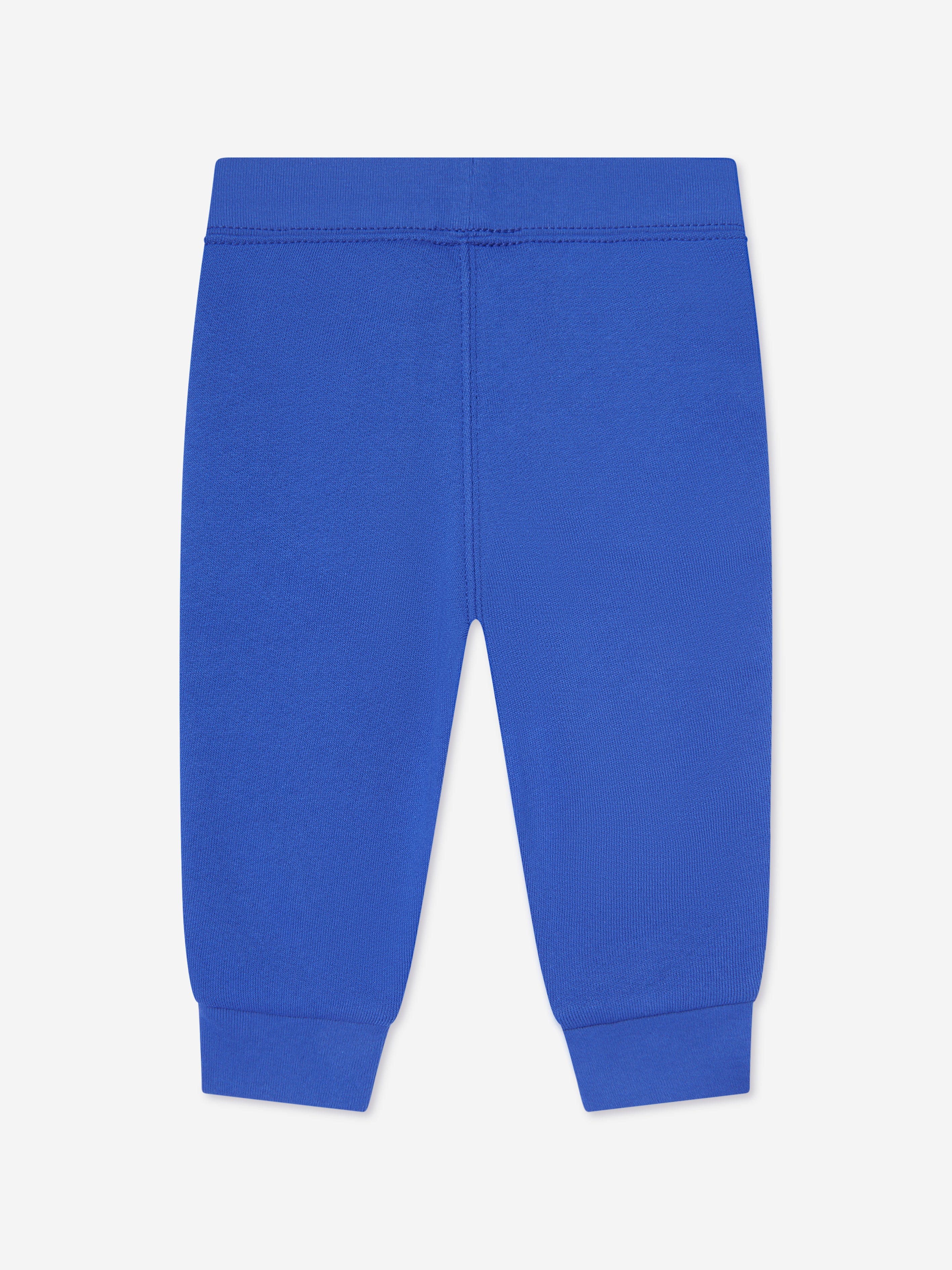 Blue Baby Boys Logo Joggers Pants - Comfortable Cotton Joggers for Toddler Playtime, Outdoor Activities & Casual Wear