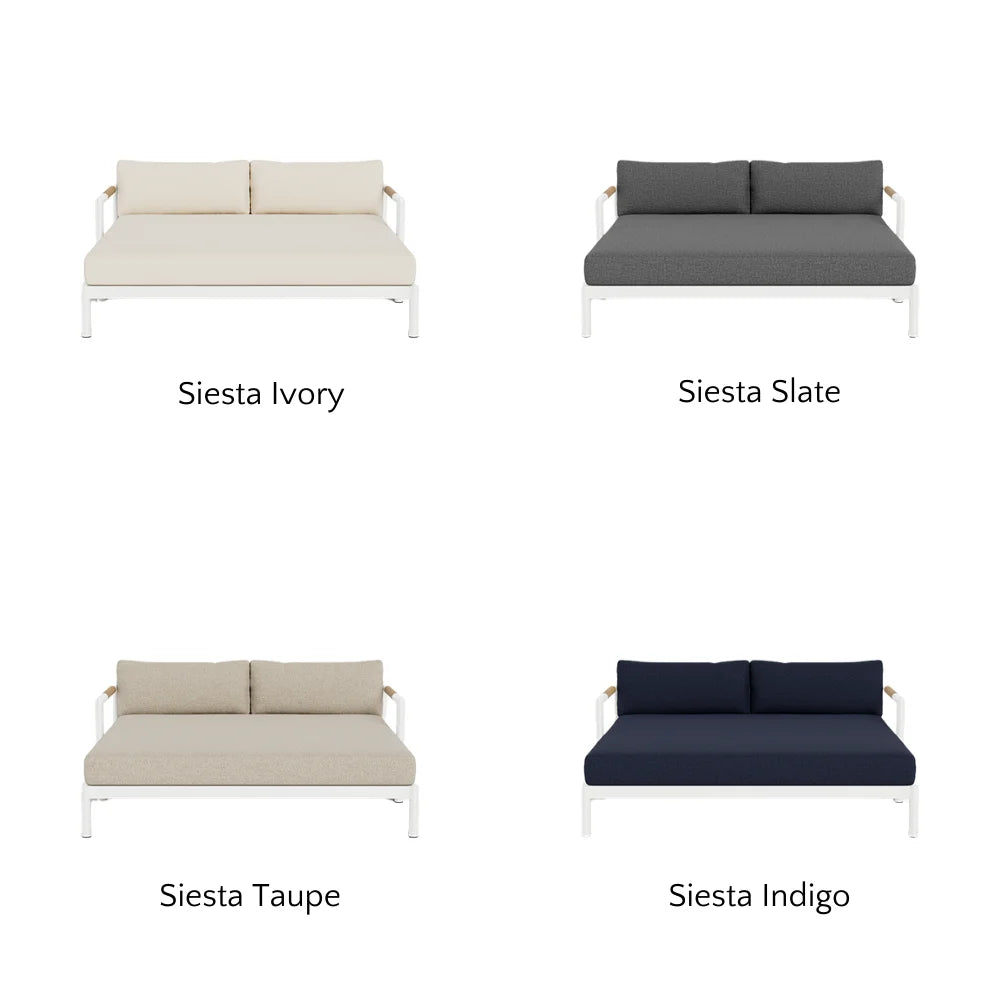 Breeze XL Daybed - Modern Outdoor Patio Lounger with Cushion, Waterproof & UV Resistant - Perfect for Poolside, Garden, or Backyard Relaxation