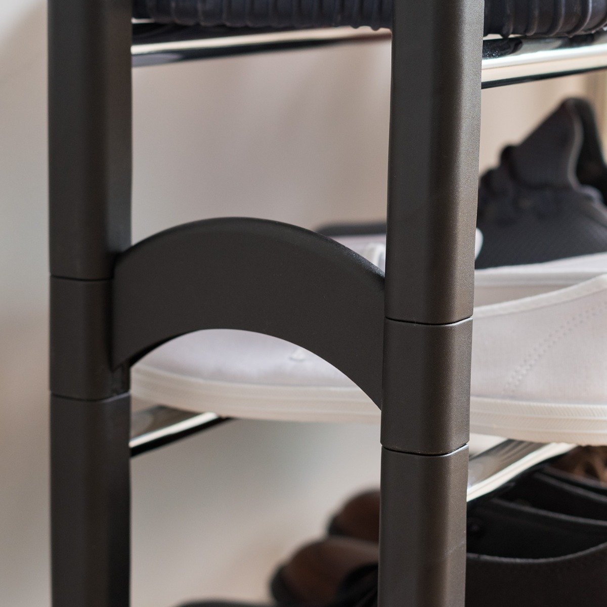 2-Tier Extendable Shoe Rack for Closet Organization - Space Saving Shoe Storage Solution for Entryway, Bedroom, or Dorm Room
