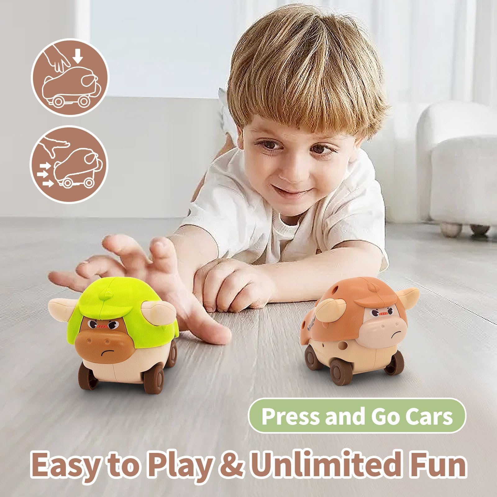 Montessori Baby Toys Set for 6-18 Months - 8-in-1 Educational Sensory Learning Toys for Toddlers | Perfect Infant Gifts for Boys & Girls | Ideal for Early Childhood Development & Playtime Activities