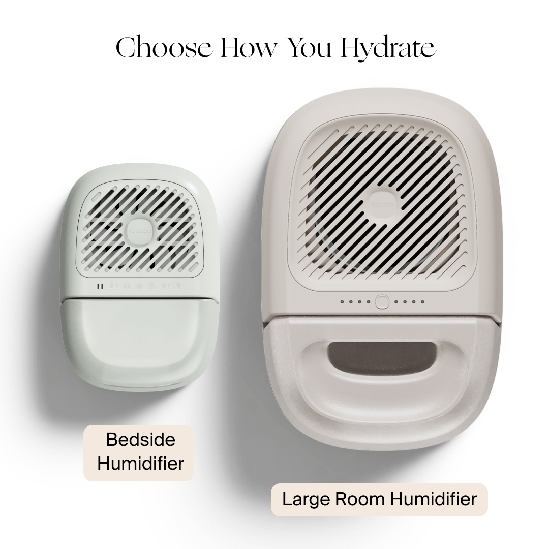 Bedside Humidifier 2.0 - Ultrasonic Cool Mist Humidifier for Bedroom, Quiet Air Humidifier with Night Light, Perfect for Dry Air Relief, Baby Nursery & Home Office Use