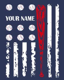 S-baseball American Flag-1