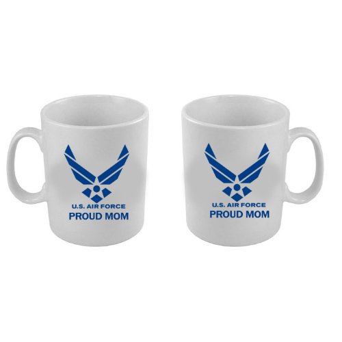 Air Force Themed Coffee Mug - Proud Mom Gift - Perfect for Military Families, Office Use & Home Decor