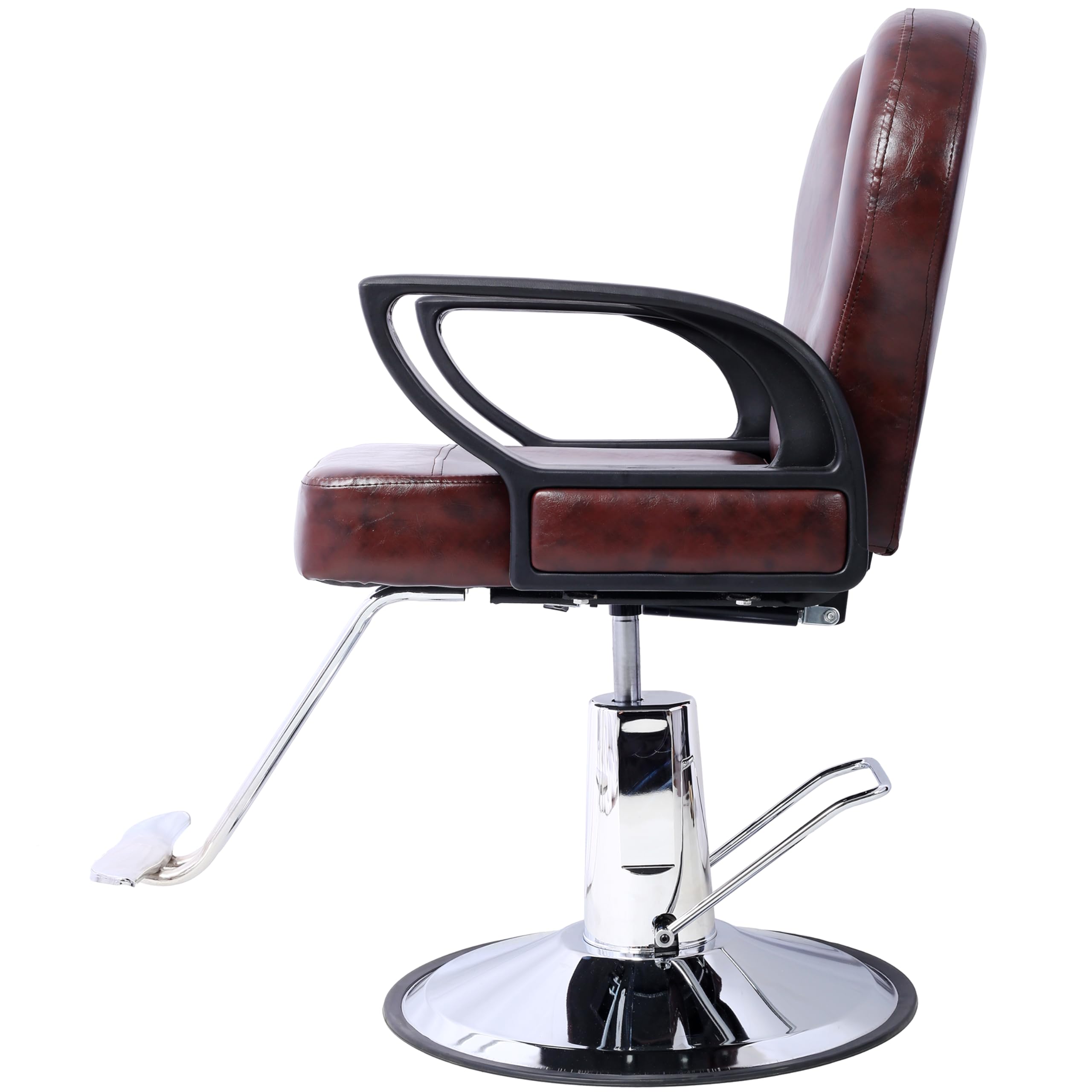 Professional Heavy Duty Hydraulic Barber Chair - All Purpose Salon Styling Chair with Reclining Shampoo Function & Extra Wide Seat | Perfect for Barbershops, Hair Salons & Spa Styling Stations | Durable Beauty Salon Equipment for Hairdressers & Stylists