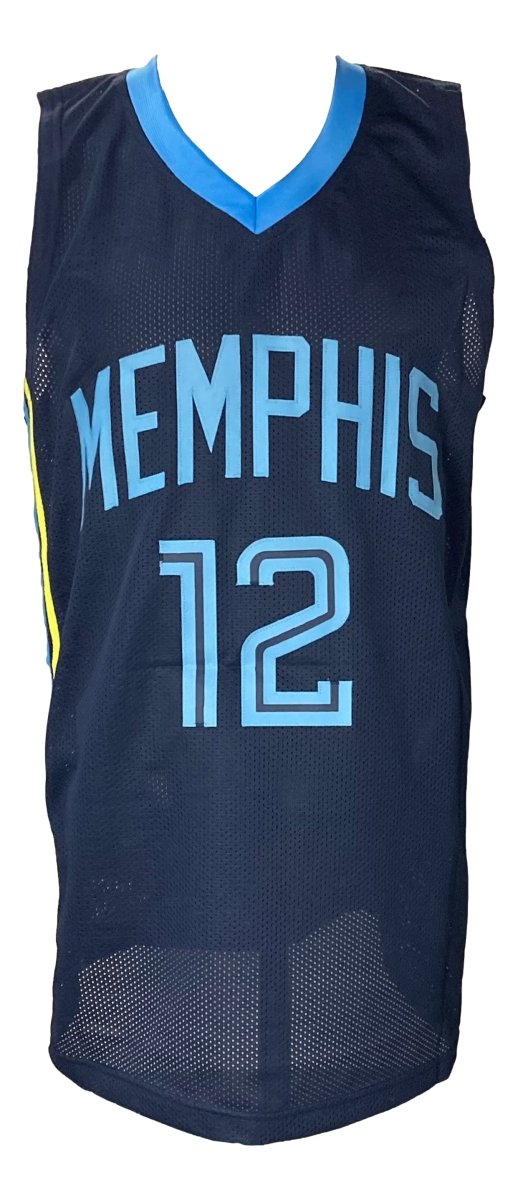 Authentic Ja Morant Signed Navy Blue Pro Style Basketball Jersey - Limited Edition Collectible for Fans & Memorabilia Enthusiasts - Perfect for Display, Gifting, and Game Day