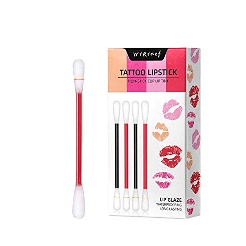 Long Lasting Waterproof Milk Lip Gloss - 3ML Cotton Lipstick with Wine Color, Portable & Disposable Liquid Lipstick for Everyday Wear, Parties & Special Occasions