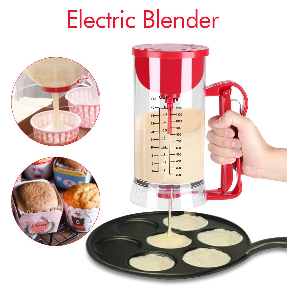 Yosoo Cordless Electric Batter Mixer - 3-in-1 Stirring, Dispensing & Separating Tool for Pancakes, Cupcakes & Waffles | Perfect Kitchen Gadget for Baking Enthusiasts & Breakfast Lovers