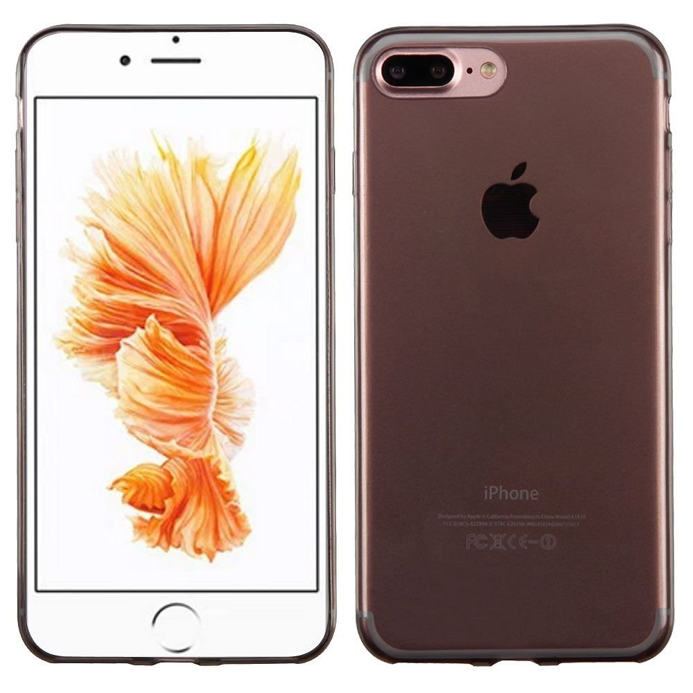 Shockproof & Slim Clear Smoke Case for Apple iPhone 7 Plus - Durable Protective Cover for Everyday Use, Work & Travel