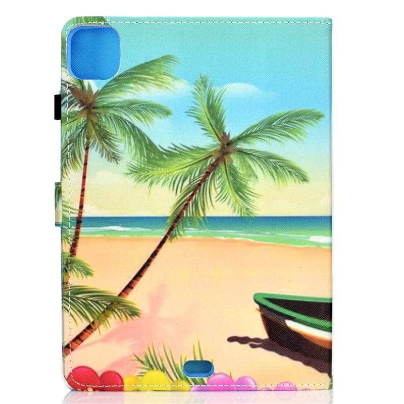 iPad Air 4 10.9 Inch (2020 Model) Cartoon Print Leather Stand Case - Protective Cover with Multiple Viewing Angles for Work, Study & Entertainment