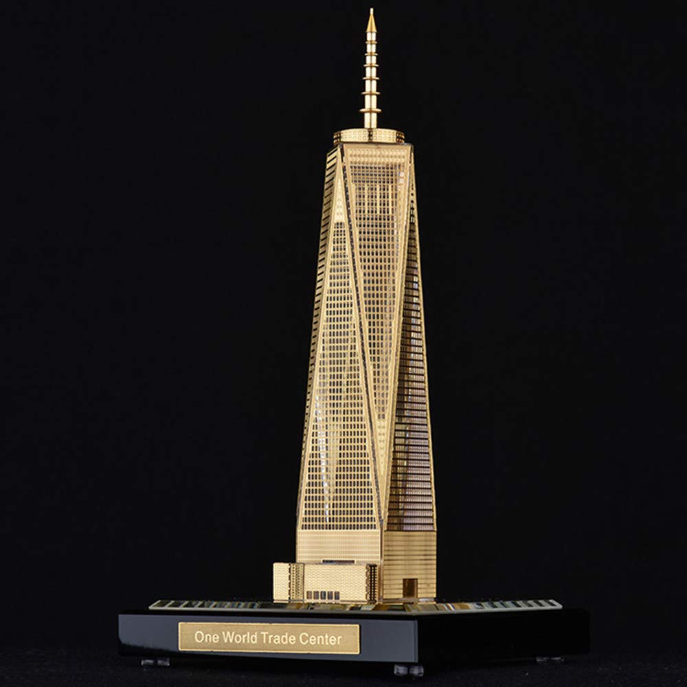 New York World Trade Center Crystal Sculpture - 75 × 75 × 145mm Architectural Model Statue for Home Office Decor, Anniversary Gift & Travel Souvenir | Perfect for Living Room, Bedroom, Office or Bar Display