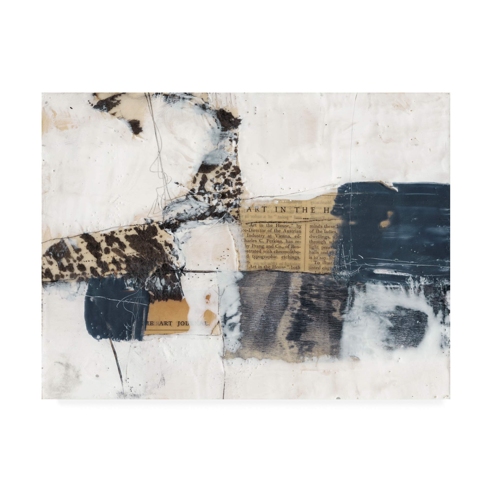 Trademark Fine Art Jennifer Goldberger Art House I Framed Wall Art Print - 35x47 Inches - Modern Home & Office Decor for Living Room, Bedroom, or Gallery Display