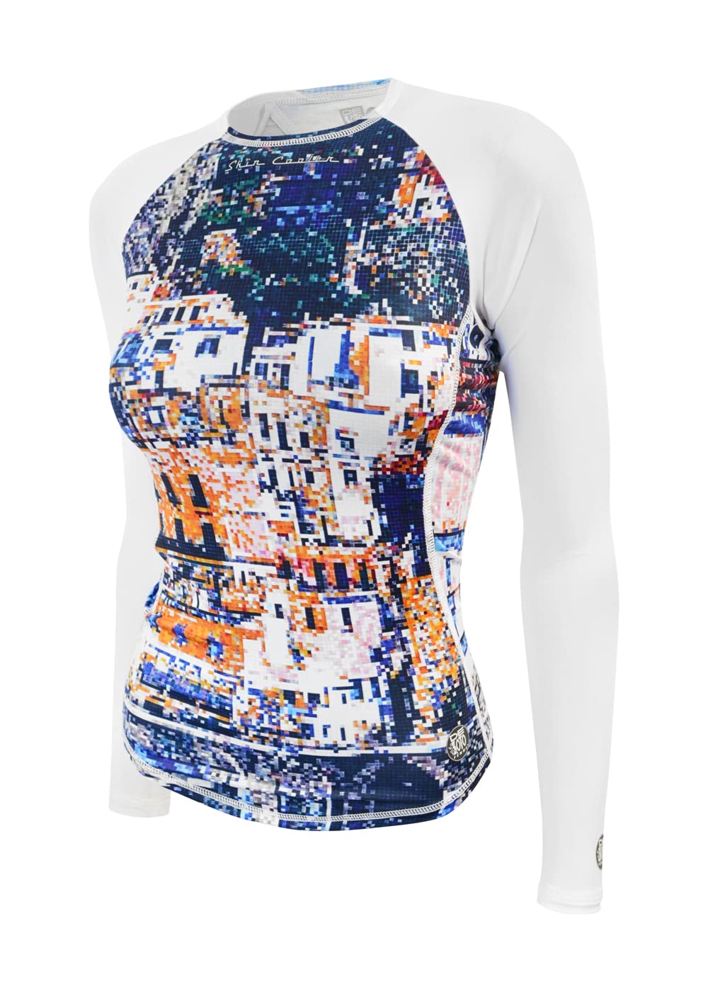 De Soto Femme Skin Cooler Long Sleeve Shirt - Women's UPF 50+ Sun Protection Cooling Performance Top for Cycling, Running & Outdoor Activities