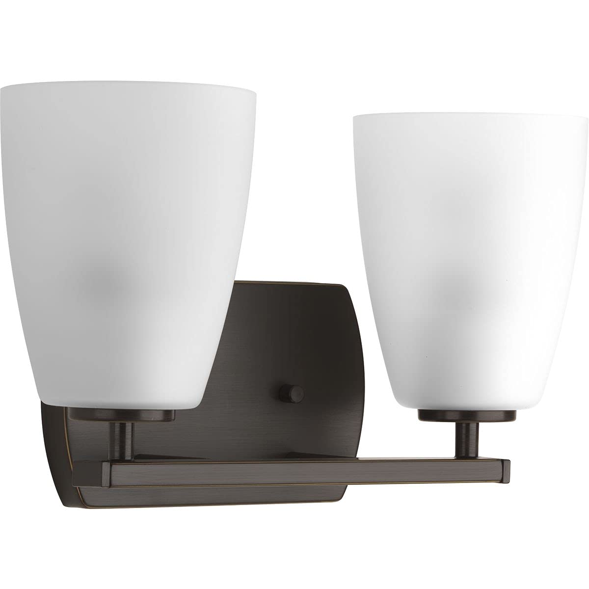 Progress Lighting P300132-020 Leap Bath & Vanity Light Fixture in Bronze Finish - Perfect for Bathroom Vanity, Powder Room, and Dressing Area Lighting
