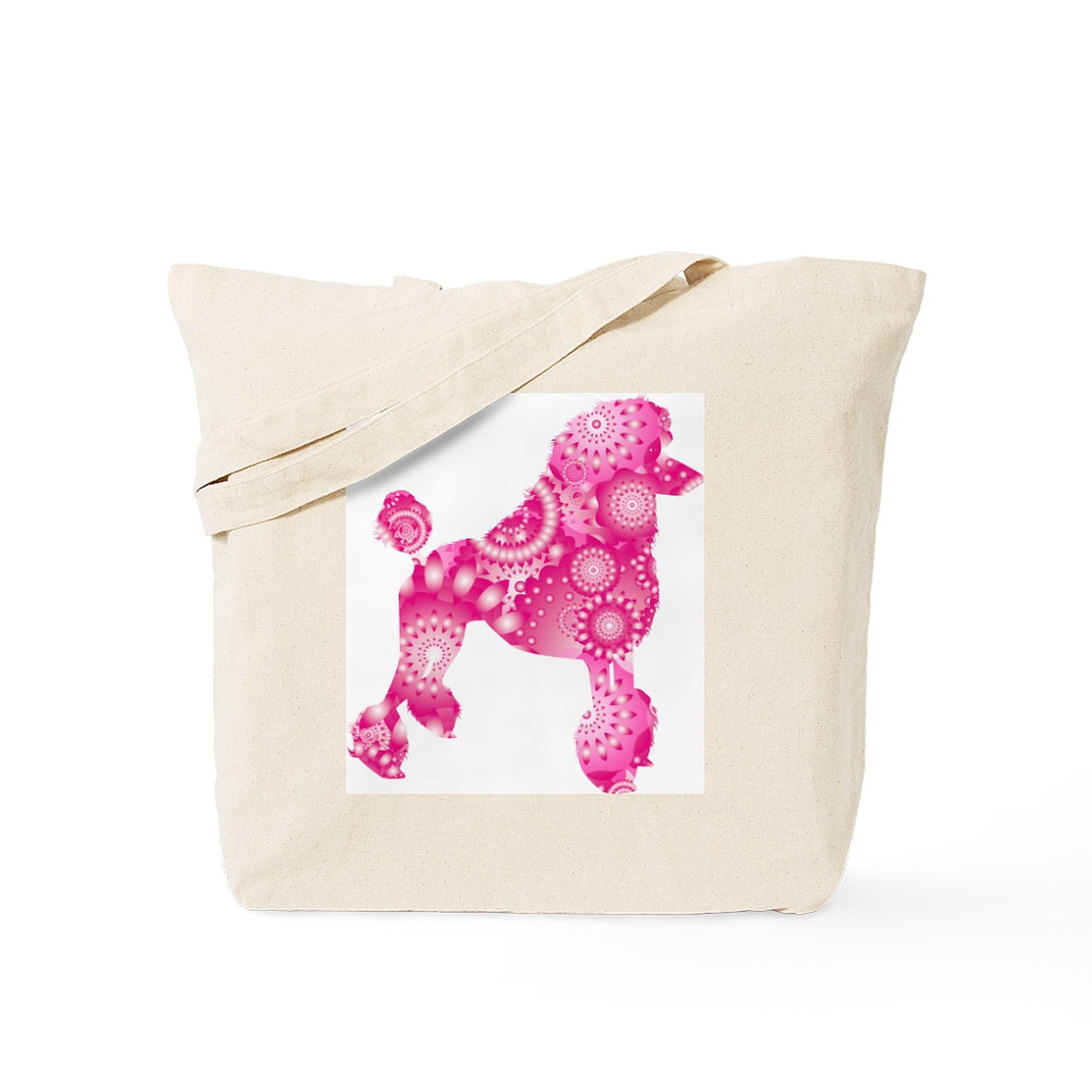 Stylish Poodle Standard Tote Bag - Natural Canvas Reusable Shopping Bag for Women | Perfect for Groceries, Beach Trips & Everyday Use