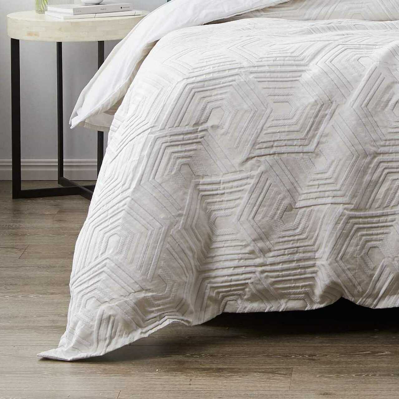 Luxury Bree Silver Quilt Cover Set - Premium Bedding by Private Collection | Perfect for Master Bedrooms & Guest Rooms