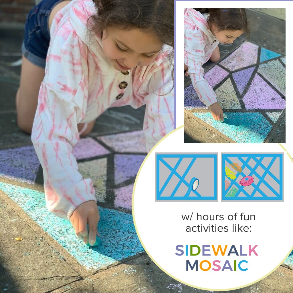 DIY Mushroom Donut Sidewalk Chalk Kit - Make Your Own Street Chalk | Creative Craft Gift for Kids & Teens | Outdoor Fun for Spring, Summer, Fall | Perfect for Birthdays, BBQs & Sidewalk Art Activities