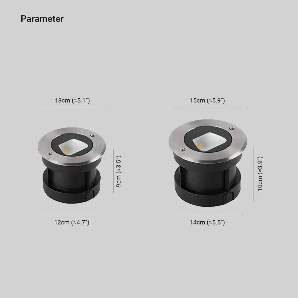 Waterproof Round Recessed Step Outdoor Lights - Durable LED Deck & Stair Lighting for Patio, Garden, Pathway (6 Pack) - Perfect for Outdoor Stairs, Walkways, and Landscape Lighting