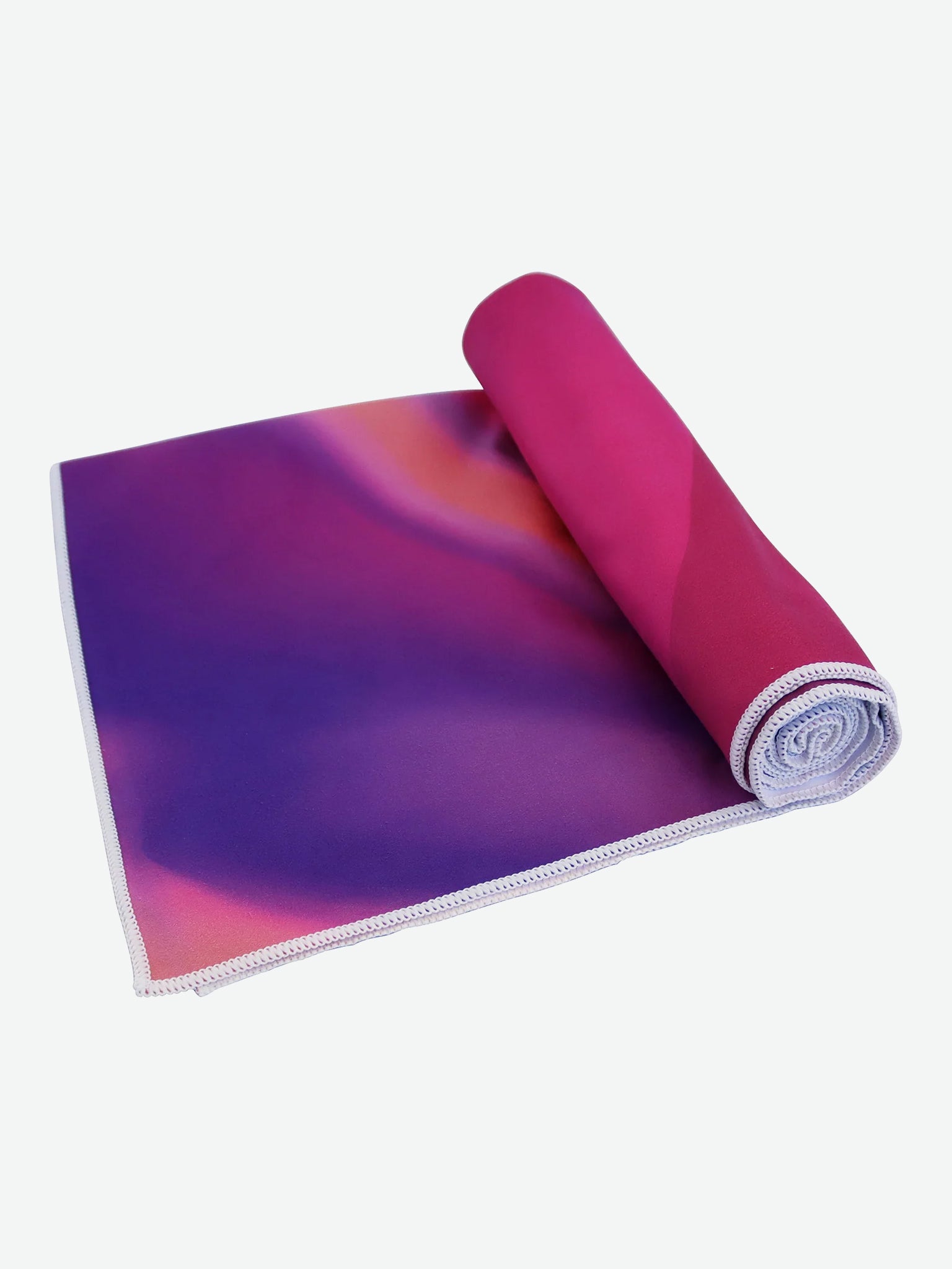 Premium Non-Slip Yoga Mat Towel with Rosé Design - Eco-Friendly & Absorbent for Hot Yoga, Pilates & Home Workouts