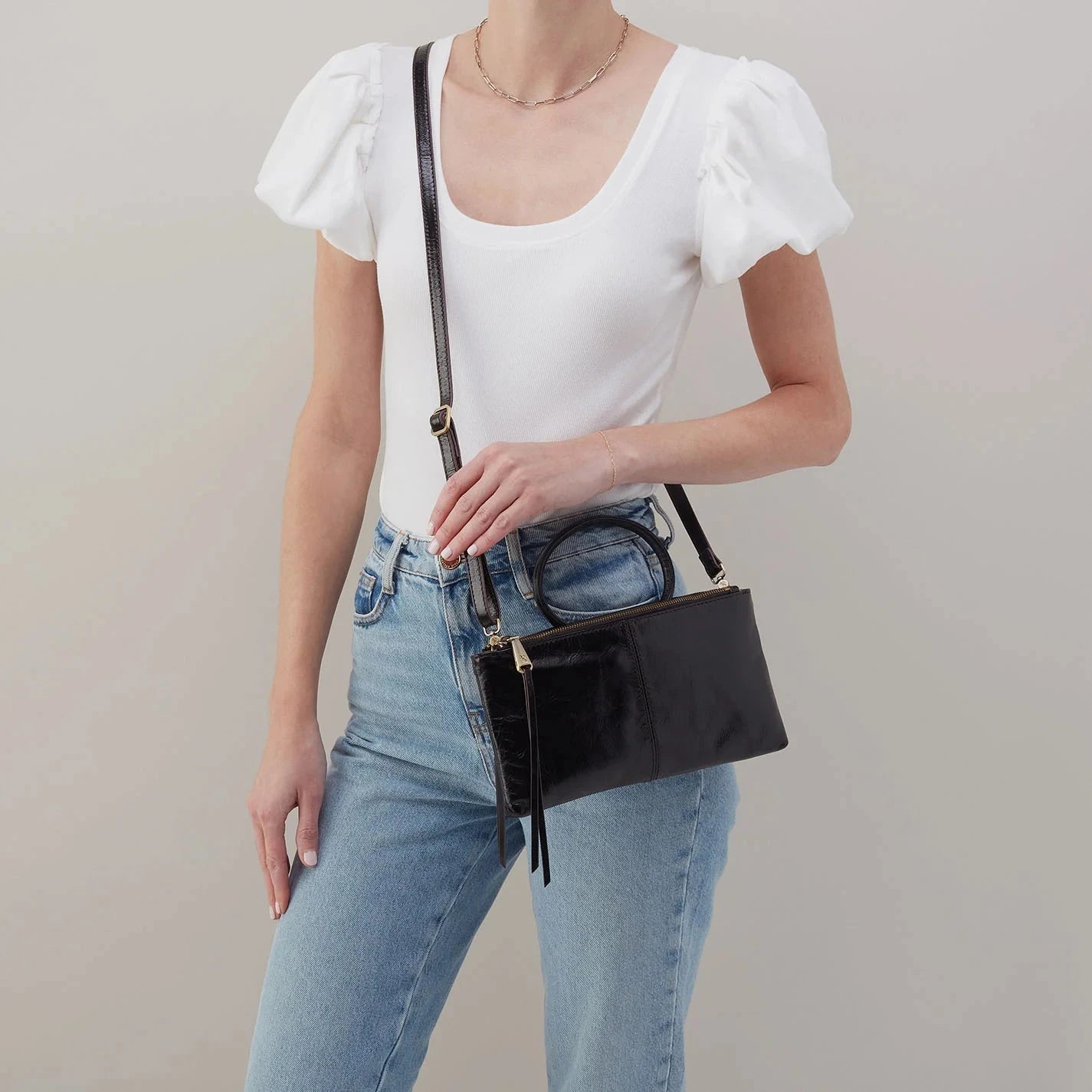 HOBO SABLE CROSSBODY BAG - Stylish Leather Shoulder Purse for Women, Fashionable Handbag with Adjustable Strap - Perfect for Work, Travel & Everyday Use