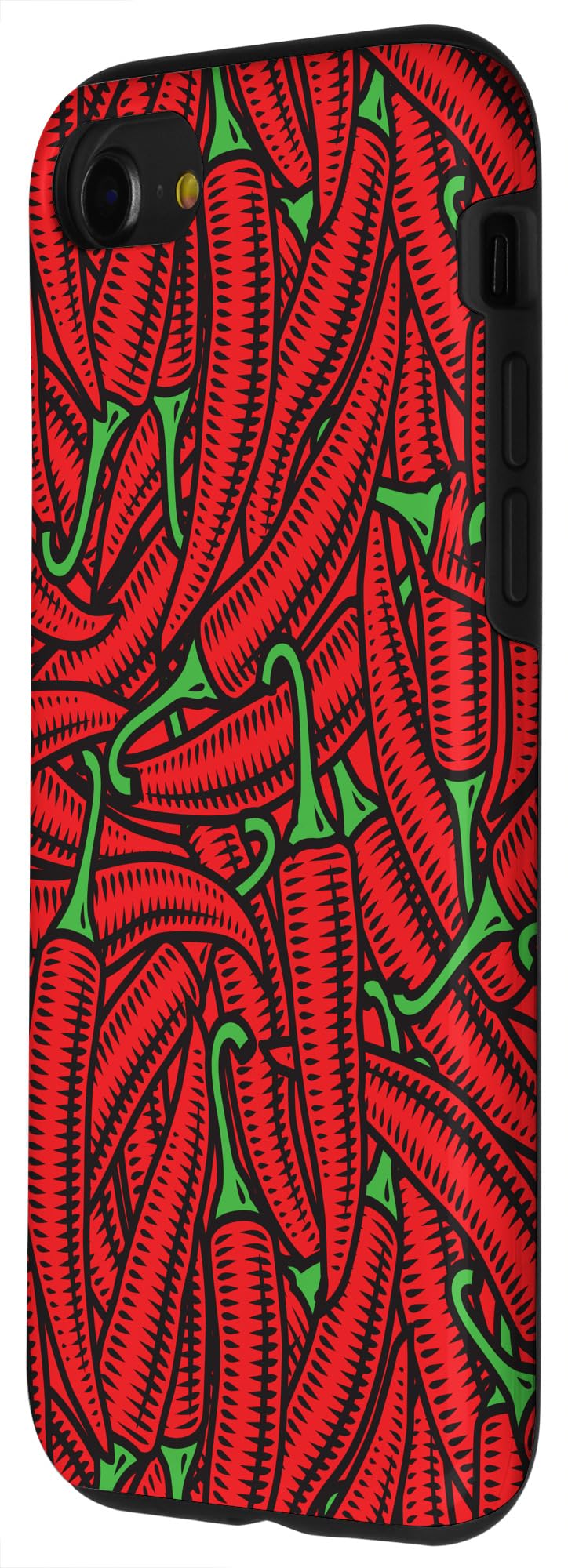 iPhone SE (2020)/7/8 Red Chili Peppers Hot Sauce Lovers Case - Durable Protective Cover for Apple iPhone SE 2nd Gen/7/8 - Perfect Gift for Spicy Food Enthusiasts & Music Fans